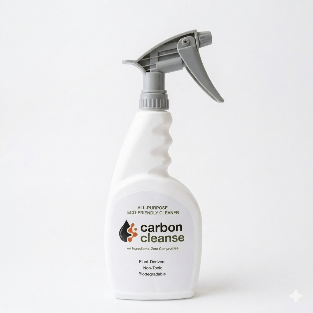 Carbon Cleanse 23oz spray bottle front label